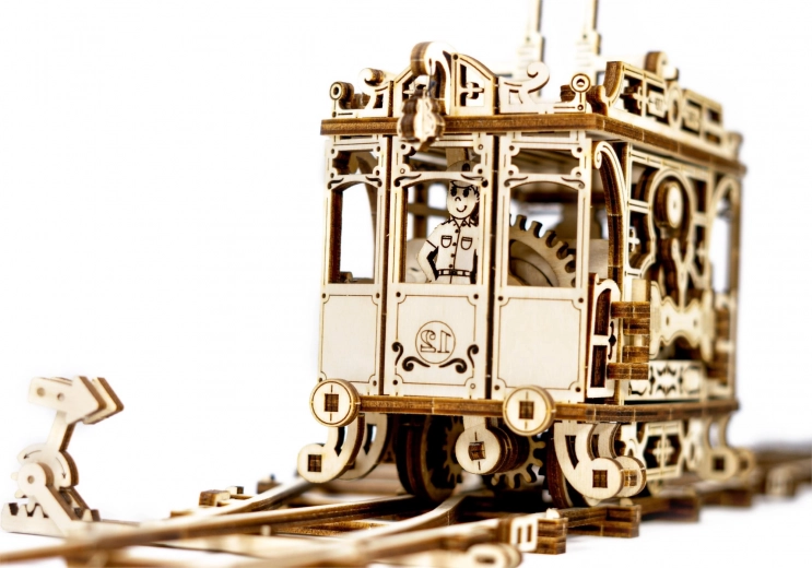 drvene 3D puzzle tramvaj s tračnicama WOODEN CITY (273 dijelova)