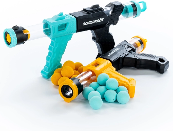 Schildkröt set od dva izbacivača s pjenastim lopticama Fire Blasters