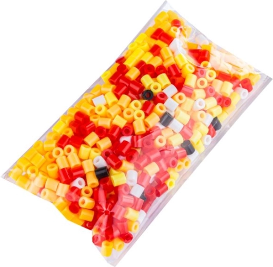 Rich colorful beads in a practical bag