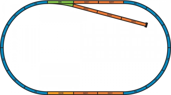 Piko podloga za setove tračnica A+B