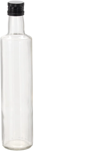 Staklena boca Dorica 500 ml s bijelim navojnim čepom 31,5 mm (8 kom)