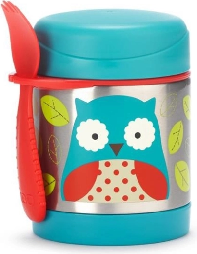 Skip Hop Zoo termosica za hranu sa sporkom sovica 325 ml
