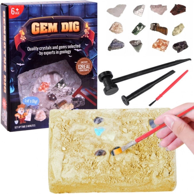 Arheološki set – iskapanje dragog kamenja za djecu