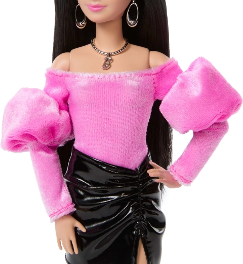Luksuzni ružičasto-crni outfit