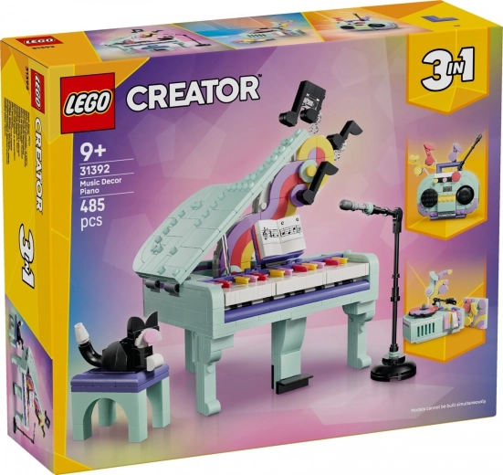 LEGO Creator 3 u 1 dekorativni klavir s mačkom