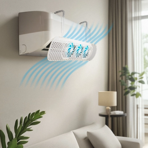 Adjustable air conditioner deflector 55–88 cm