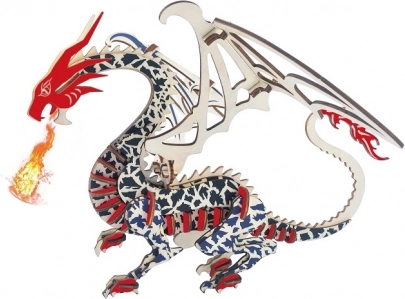 Drvene 3D puzzle zmaj WOODCRAFT