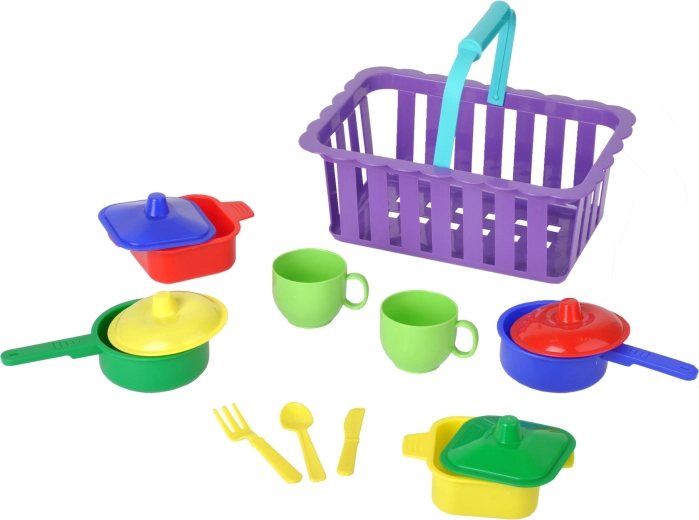 Šareni set za realističnu igru kuhinje