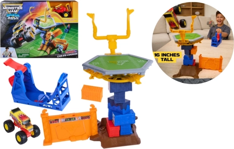 Spin Master Monster Jam kaskaderski set Smash and Bash