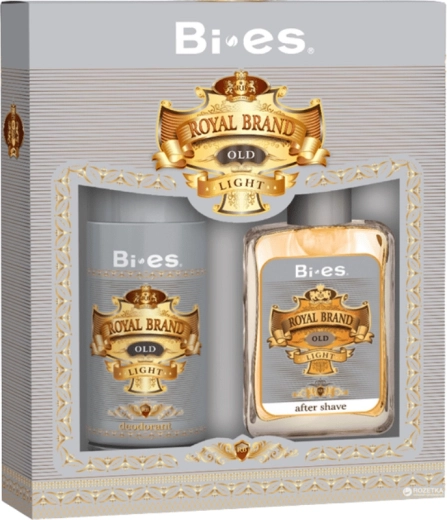 Muški poklon set BI-ES Royal Brand Light – dezodorans 150 ml i losion nakon brijanja 100 ml