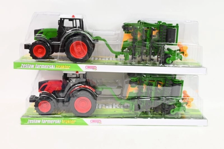 Dječji traktor s poljoprivrednim strojem