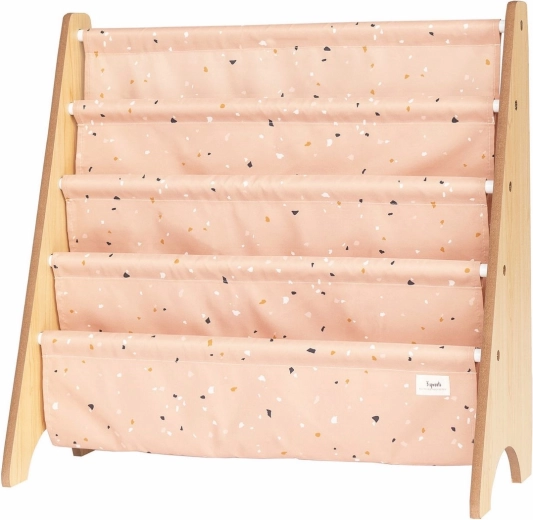 3 Sprouts stalak za knjige recycled terrazzo/clay