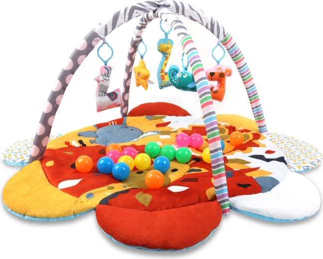 TinyMini educational play mat 2-in-1 flower safari
