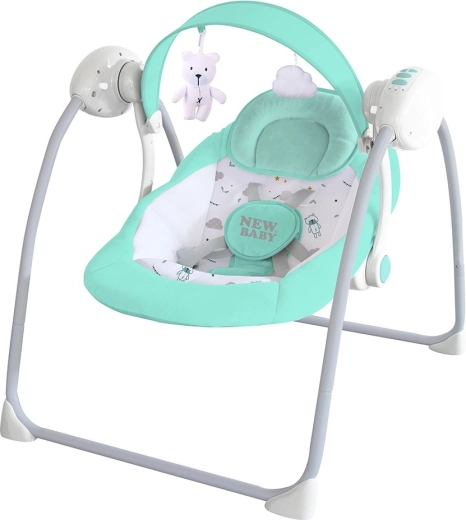 Dječja njihaljka-ležaljka New Baby Teddy, mint