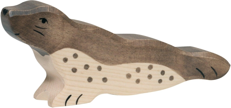 Holztiger seal with head forward - 1 piece