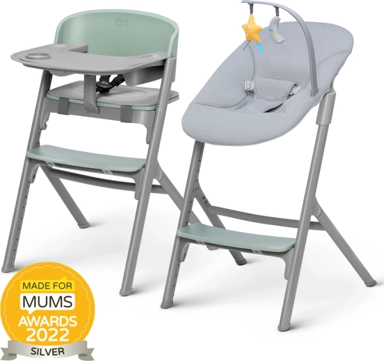 Kinderkraft Select set hranilice Livy Olive Green + ležaljka Calmee