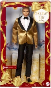 Kolekcionarska lutka Barbie Ken Holiday 2025