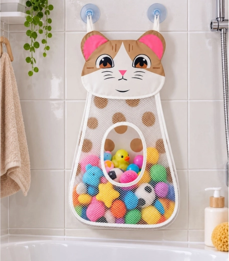 Organized storage for bath toys