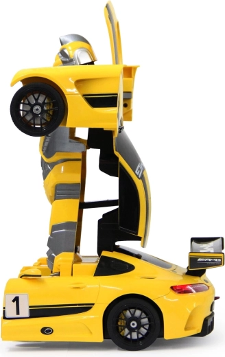 Transformation at the press of a button: car and robot