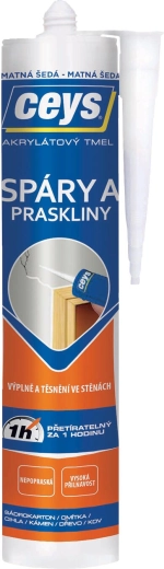 Akrilatni kit za fuge i pukotine 280 ml sivi mat CEYS