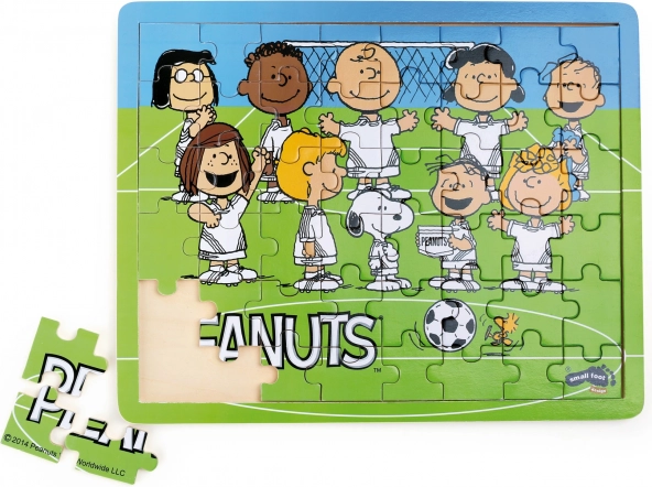 Drvene puzzle Snoopy i nogomet
