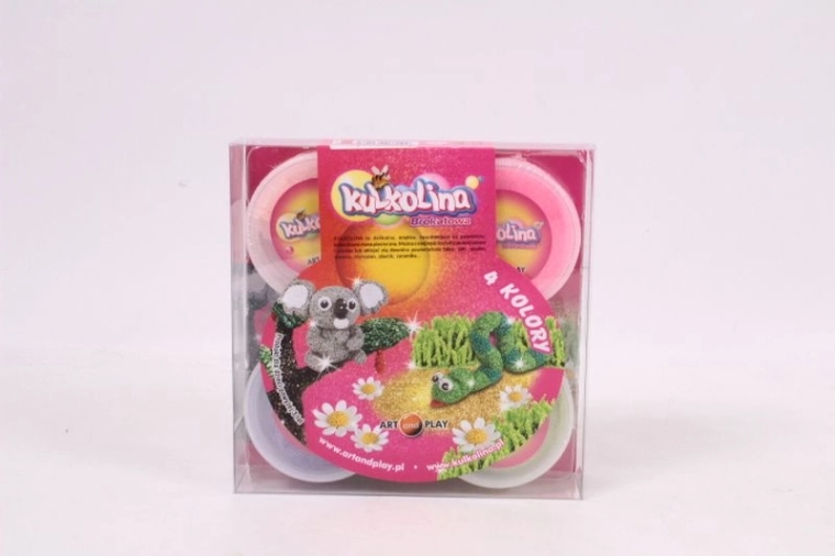 Kulkolina glitter kugličasta masa za modeliranje – 4 boje