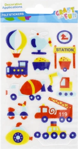 Self-adhesive felt vehicle decorations - 1 piece