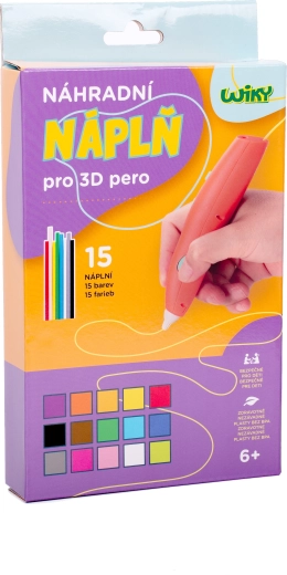 Zamjenski ulošci za 3D olovku WIKY 15x3 m (češko pakiranje)