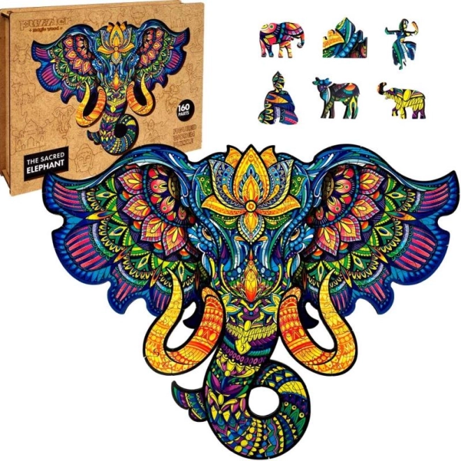 Drvene puzzle Sveta slon 160 dijelova