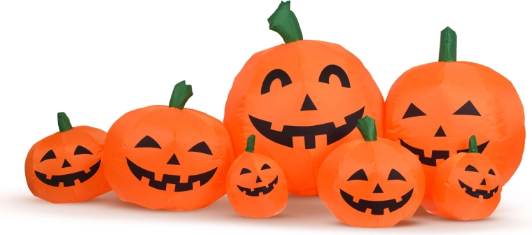Inflatable Halloween Pumpkin with LED Lighting 230 cm