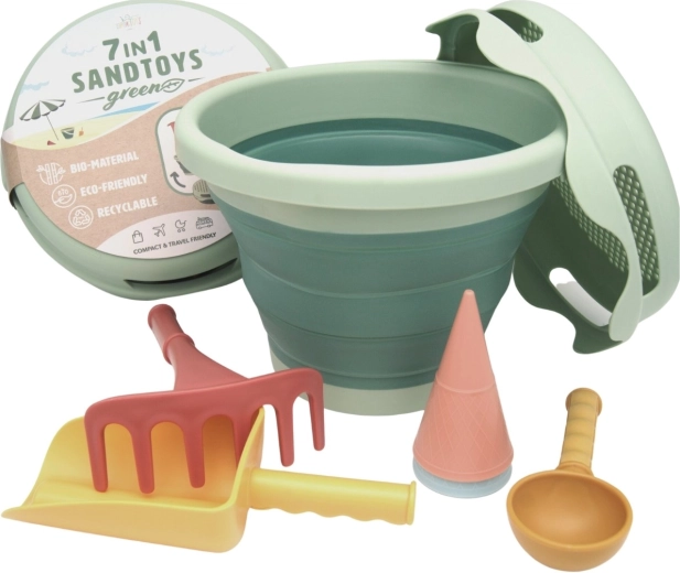 Compactoys sklopivi set za pijesak 7u1 zeleni