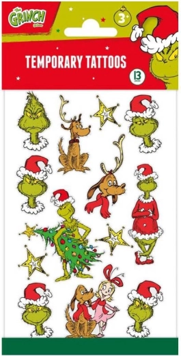 Privremene tetovaže Grinch – set motiva