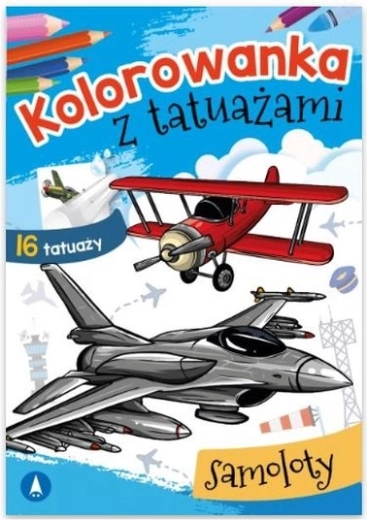 Coloring Book with Tattoos – Airplanes