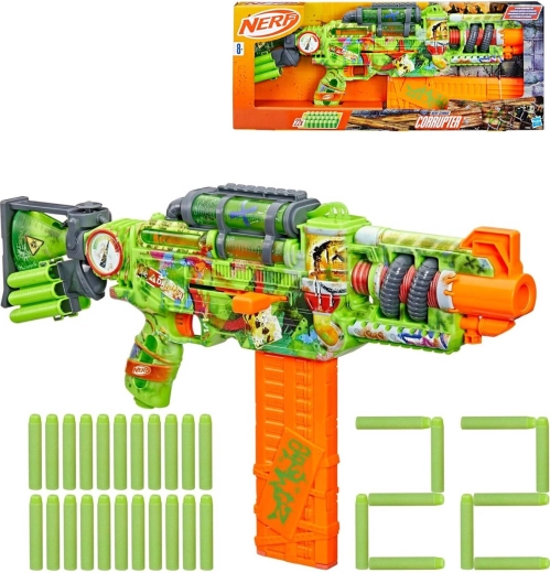 Hasbro Nerf Zombie Corrupter blaster s 22 strelica