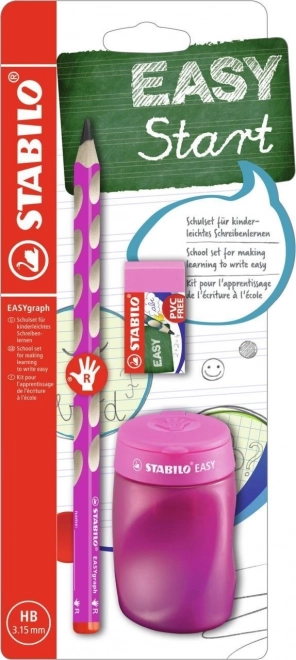 Stabilo Easygraph školski set za dešnjake ružičasti