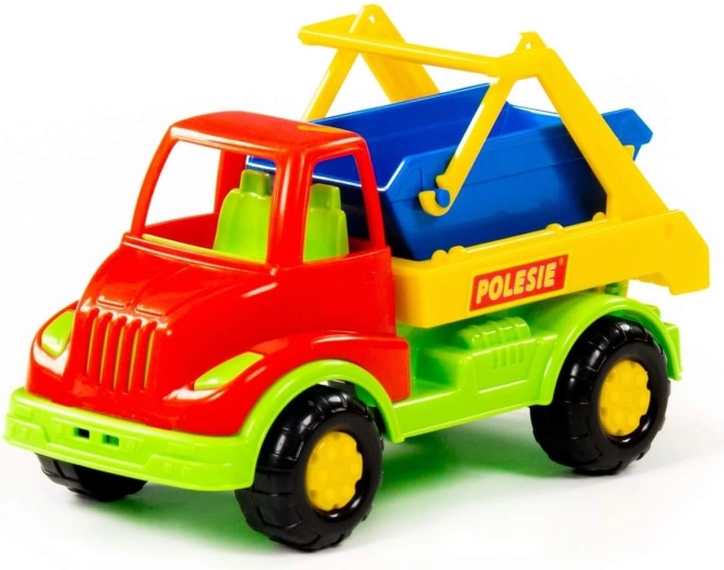 Lifting container for realistic play