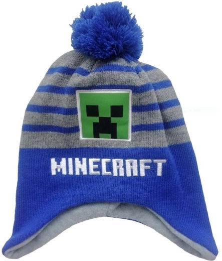 Minecraft kapa sivo-plava
