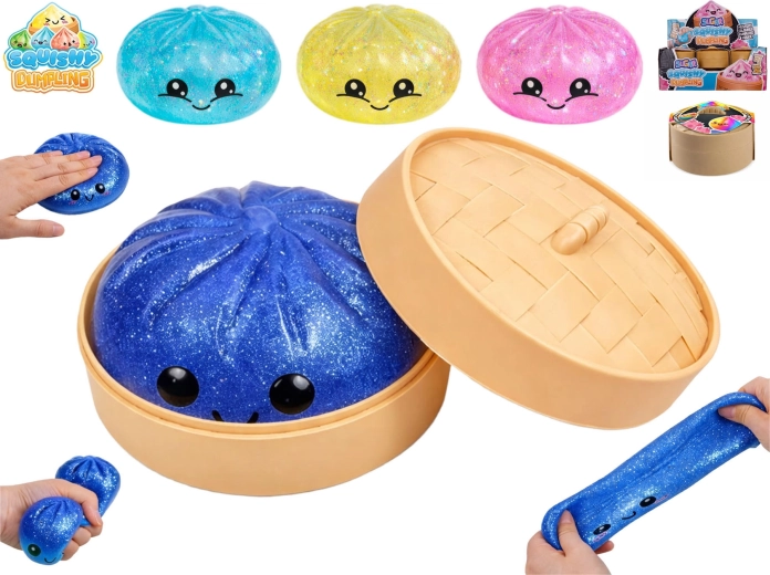 Squishy dumpling antistres igračka sugar 9 cm (mix boja)