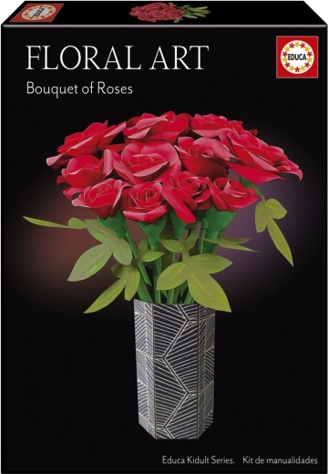 Educa 3D puzzle Floral Art: crvene ruže