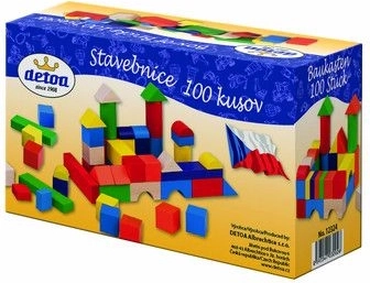Drvena građevinska konstrukcija kocke 100 kom