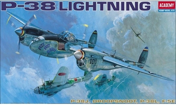 Model zrakoplova Academy P-38 E/J/L Lightning 1:48
