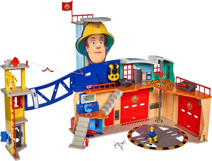 Large station with garage, helipad and training tower