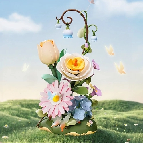 Moving garden scene