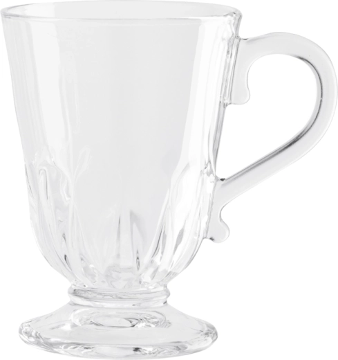 Staklena čaša na stalku Altom Design Siena 320 ml s dekorom paunovog pera