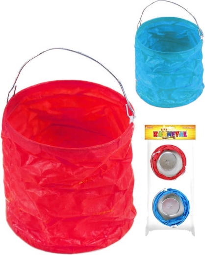 Mini ovalni papirnati lampioni od krep papira - set od 2 kom