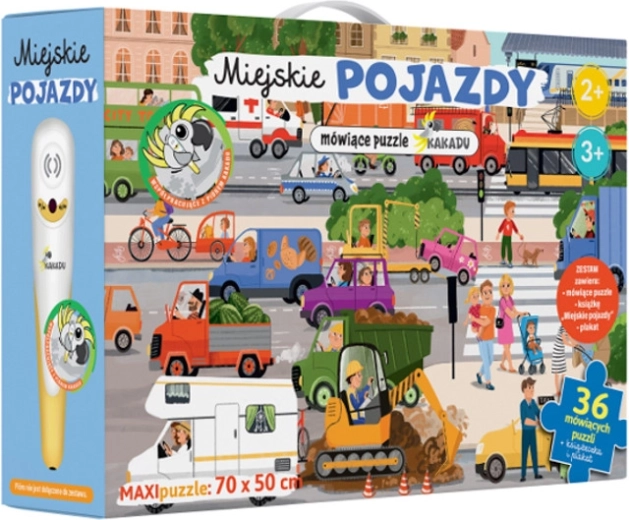 Kakadu Talking Puzzle – City Vehicles