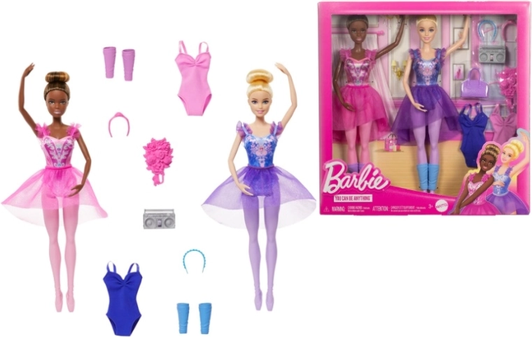 Barbie set dviju baletnih lutki s dodacima