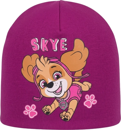 Pamučna dječja kapa Patrolne šape Skye lila