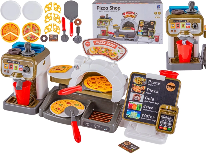 Set za pečenje pizze s aparatom za kavu i blagajnom