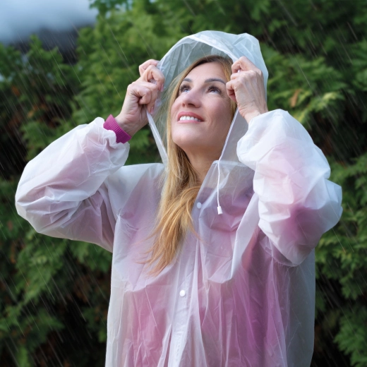 Waterproof unisex EVA poncho 68 × 115 cm